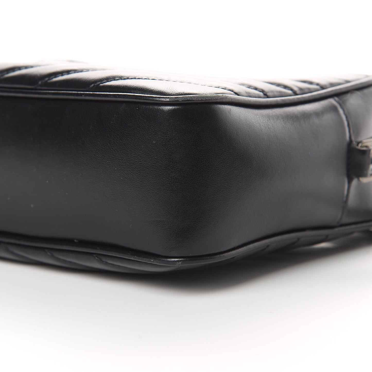 Calfskin Matelasse Monogram Lou Camera Bag Black