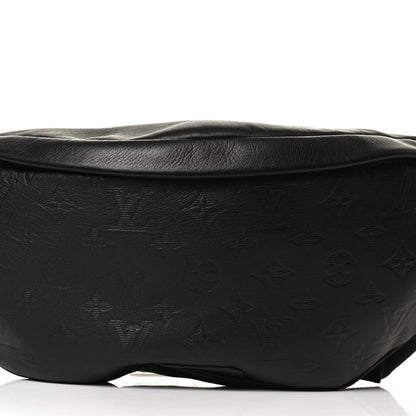 Louis Vuitton Calfskin Monogram Shadow Discovery Bumbag Black 6 of 8