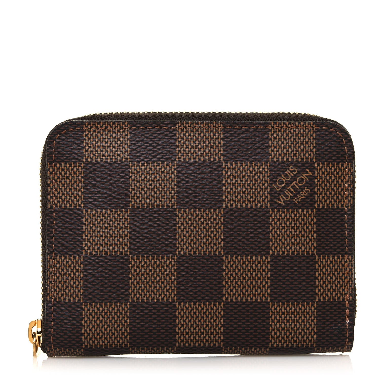 Louis Vuitton Damier Ebene Zippy Coin Purse Rose Ballerine 1 of 11