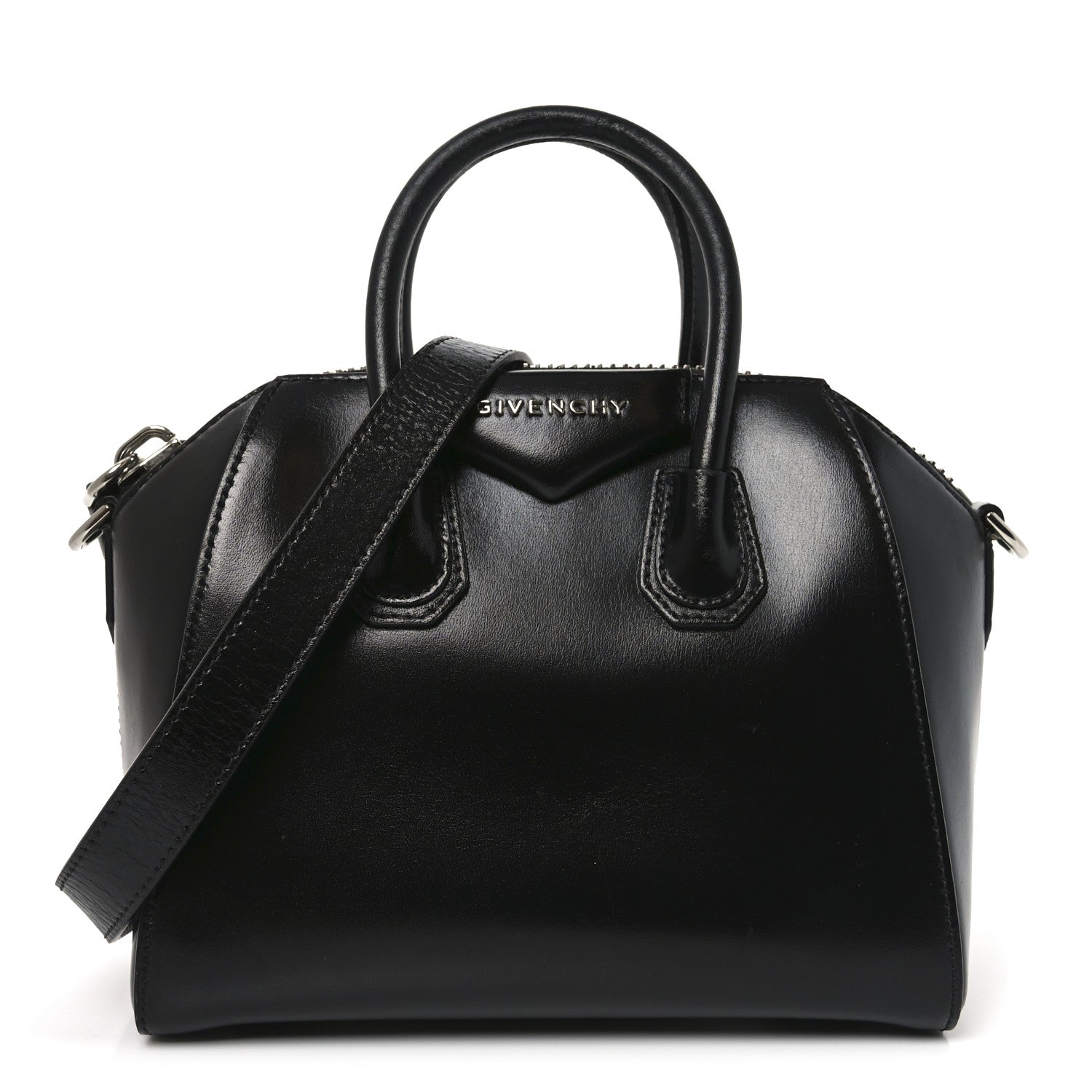 Givenchy Shiny Lord Calfskin Mini Antigona Black 1 of 10