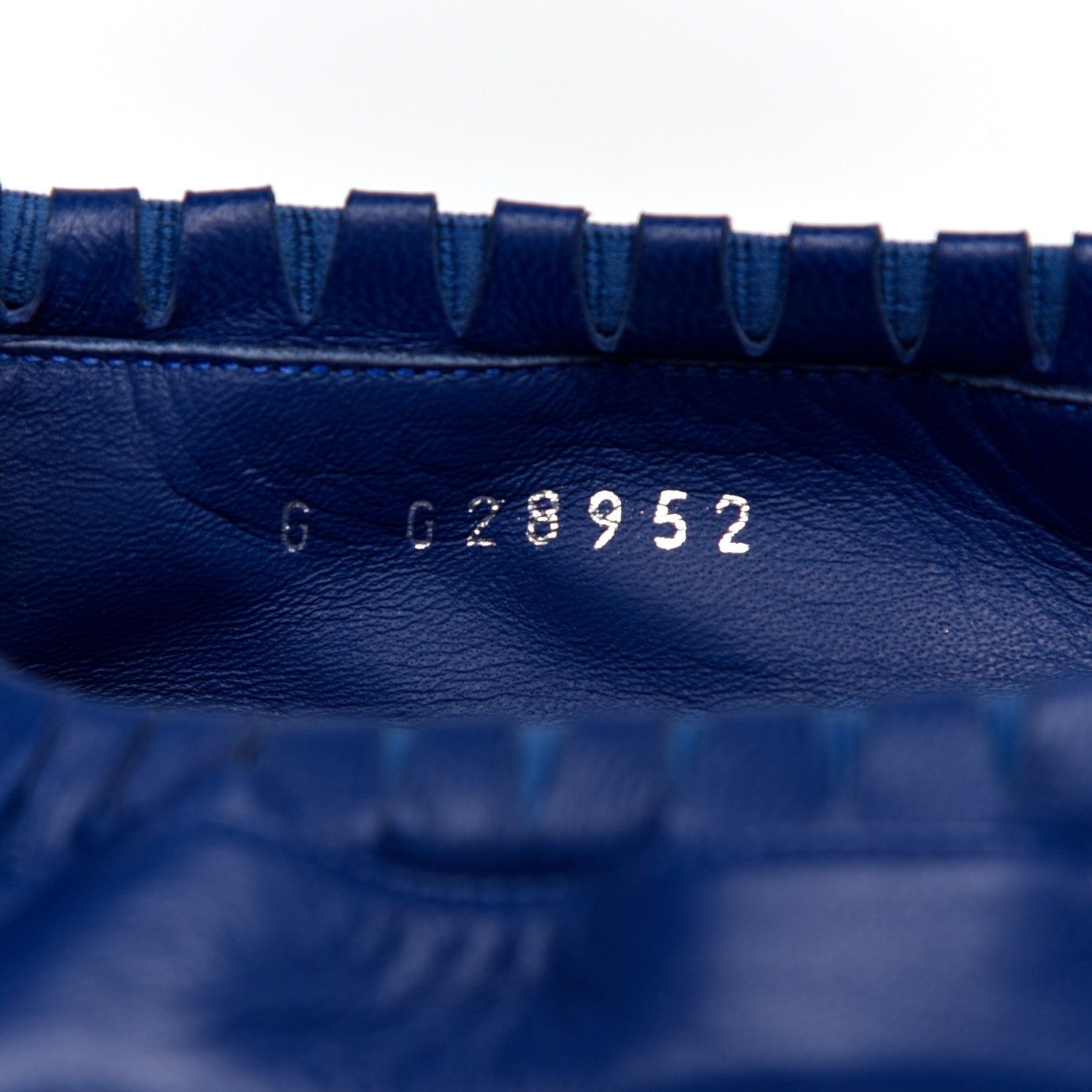 Chanel Lambskin CC Elastic Cap Toe Ballerina Flats 40 Blue 8 of 9