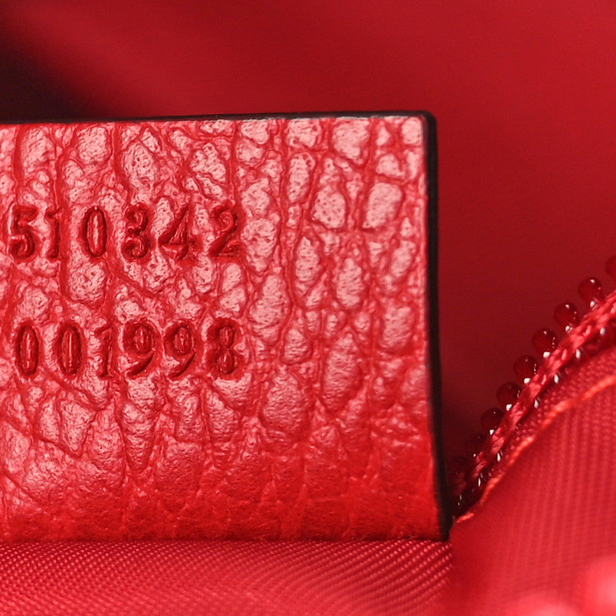 Nylon Monogram Dollar Calfskin Flat Messenger Bag Vibrant Red