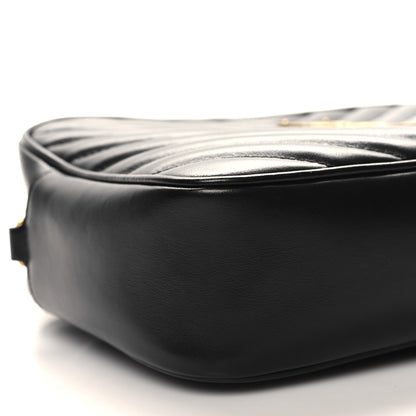 Saint Laurent Calfskin Matelasse Monogram Lou Camera Bag Black 9 of 11