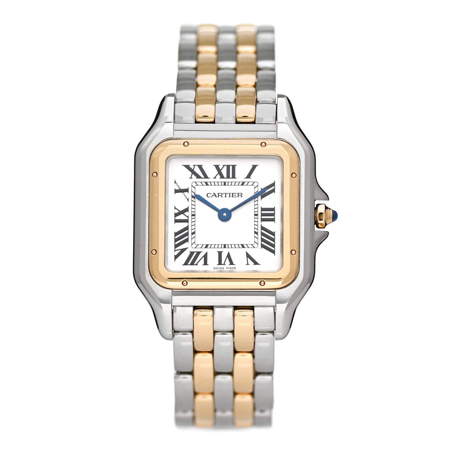 Stainless Steel 18K Yellow Gold 27mm Panthere Quartz Watch