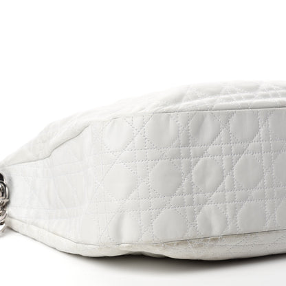 Christian Dior Lambskin Cannage Medium Dior Soft Hobo White 6 of 19