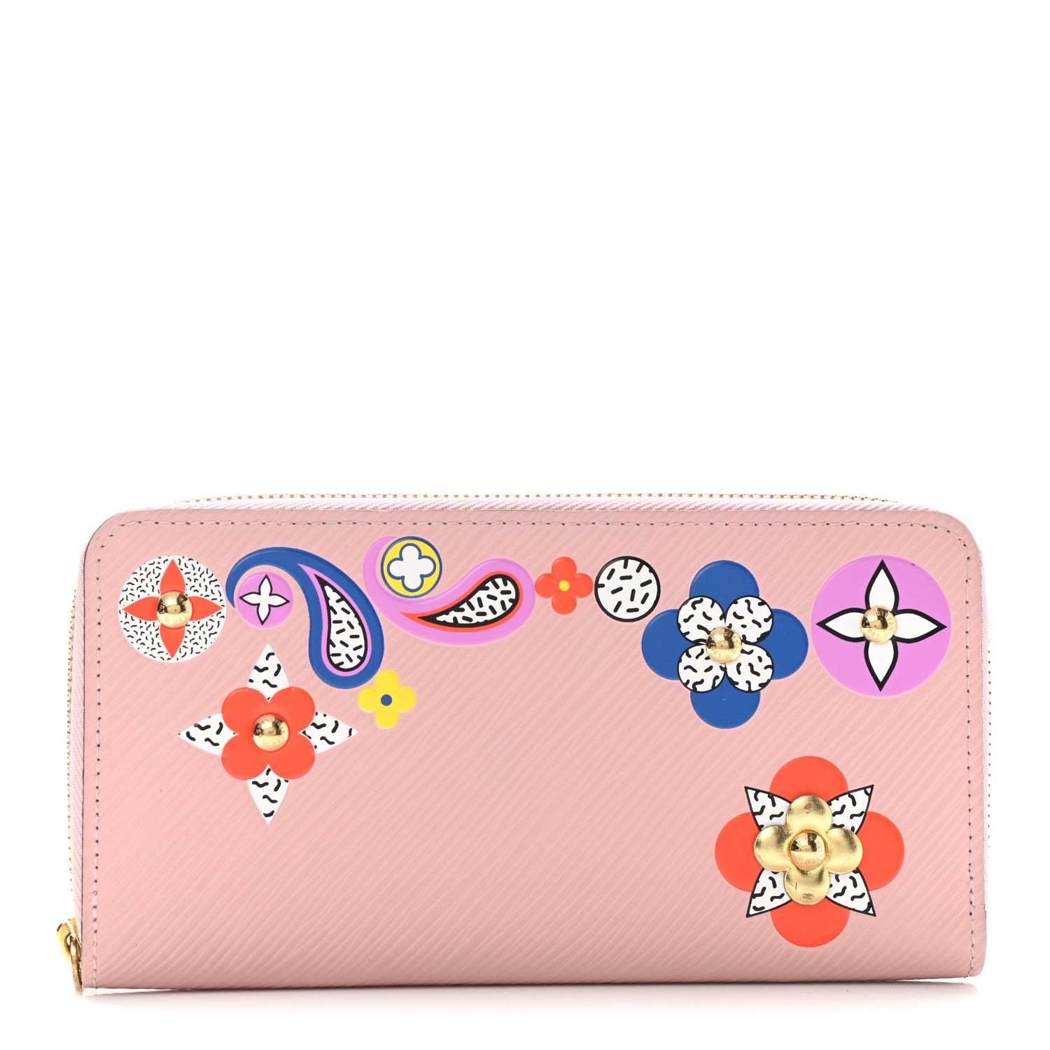 Louis Vuitton Epi Blooming Flowers Zippy Wallet Rose Ballerine 1 of 9