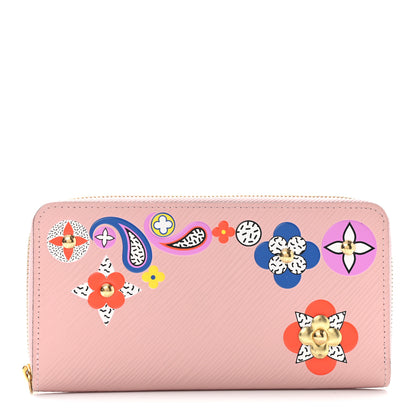 Louis Vuitton Epi Blooming Flowers Zippy Wallet Rose Ballerine 1 of 9