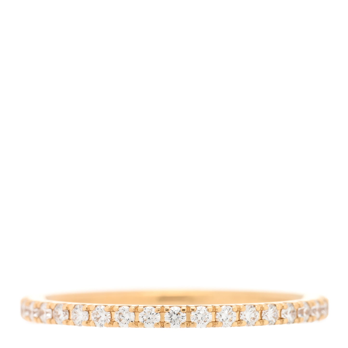 18K Yellow Gold Diamond 1.25mm Felicite Wedding Band Ring 47 4