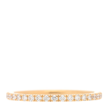 Van Cleef & Arpels 18K Yellow Gold Diamond 1.25mm Felicite Wedding Band Ring 47 4 3 of 4