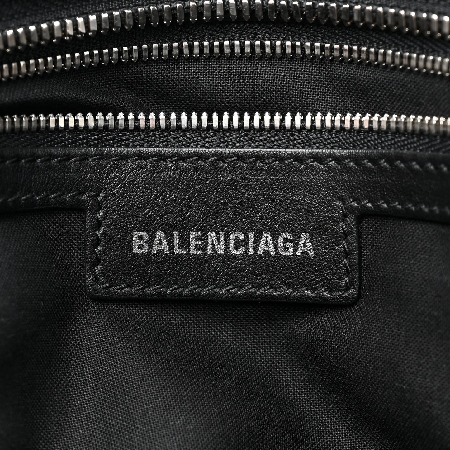 Washed Denim BB Monogram Neo Cagole City Handbag Black