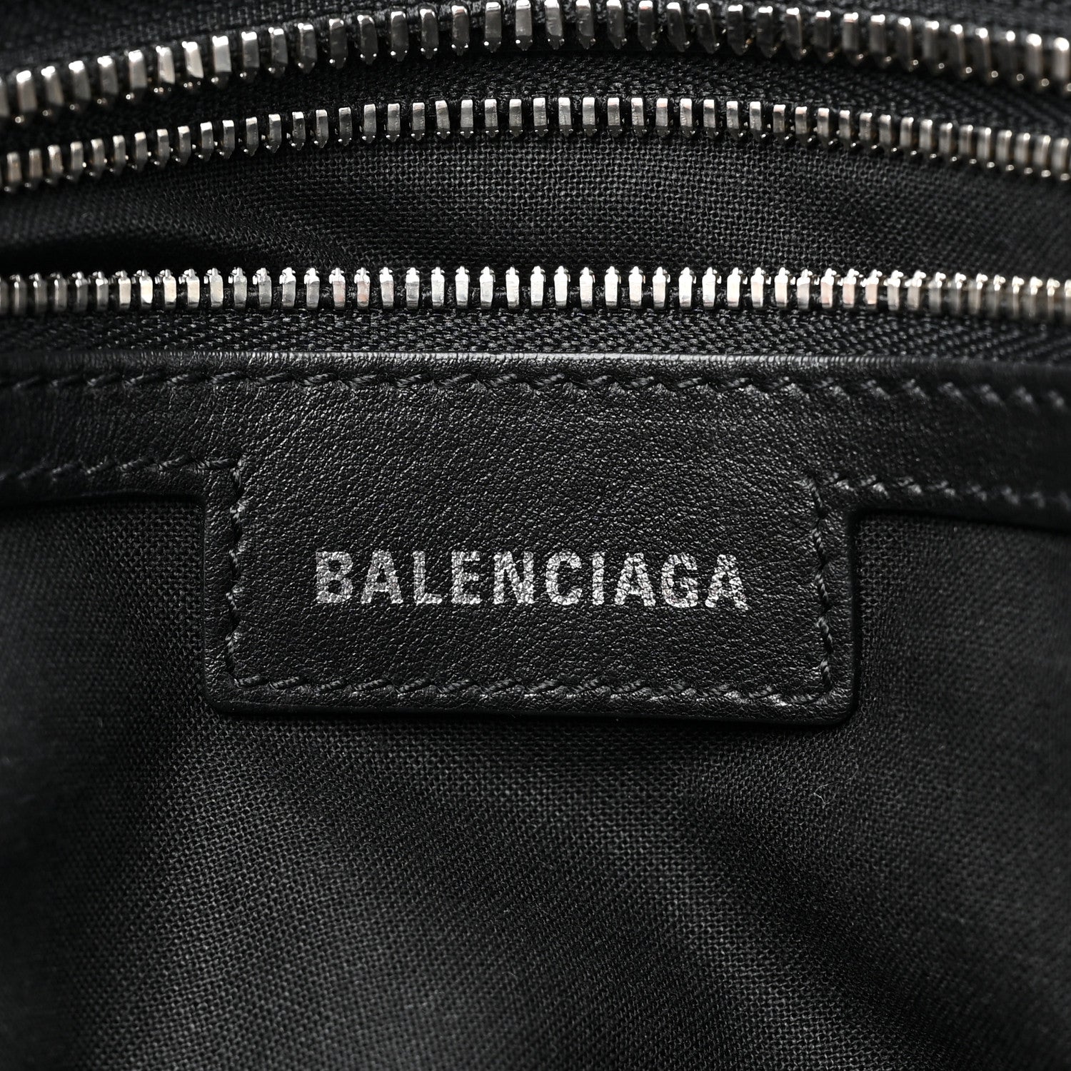 Balenciaga Washed Denim BB Monogram Neo Cagole City Handbag Black 6 of 10