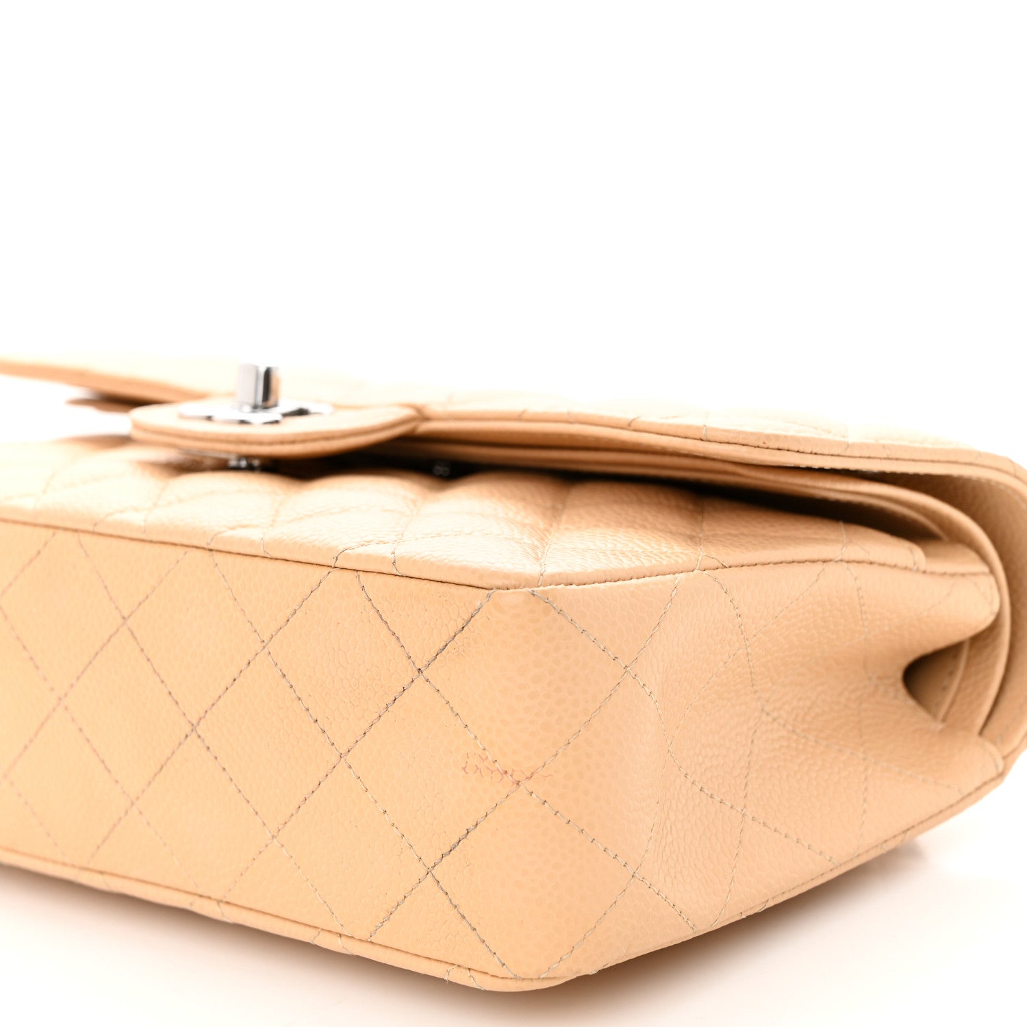 Chanel Caviar Quilted Small Double Flap Beige 11 of 14