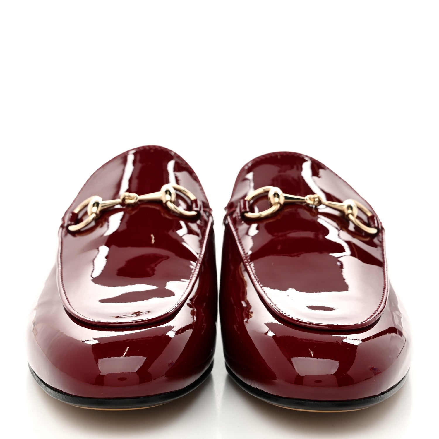 Gucci Patent Womens Princetown Slippers 36.5 Rosso Ancora 3 of 9