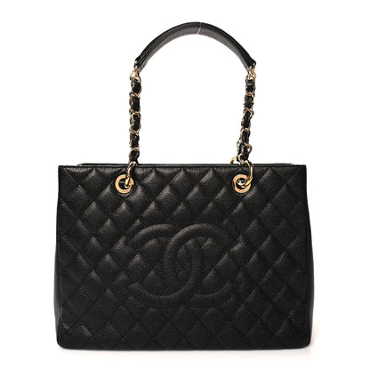 Chanel Caviar Quilted Grand Shopping Tote GST Black 1 of 11