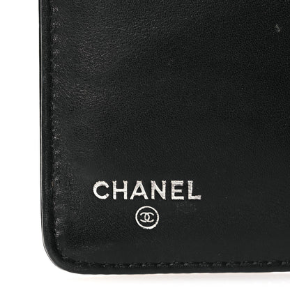 Chanel Patent Camellia Yen Wallet Black 6 of 13