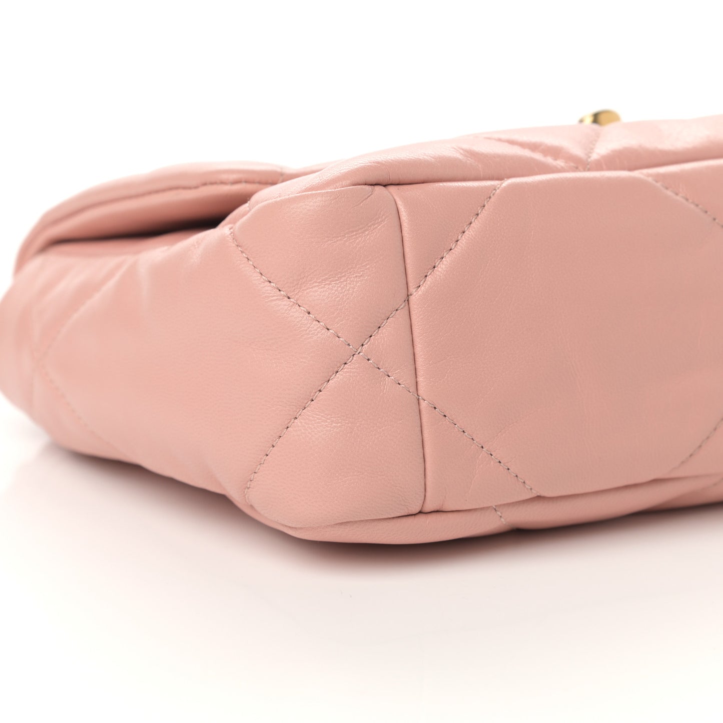 Goatskin Quilted Medium Chanel 19 Flap Light Pink