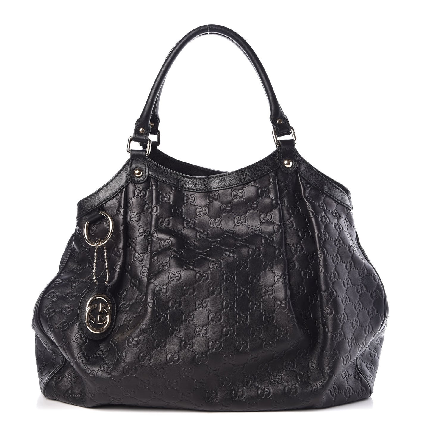 Guccissima Large Sukey Tote Black