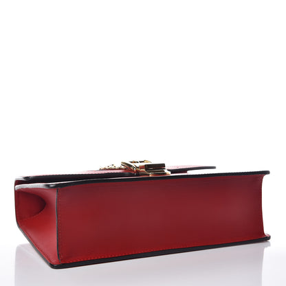 Gucci Calfskin Small Sylvie Shoulder Bag Hibiscus Red 5 of 11