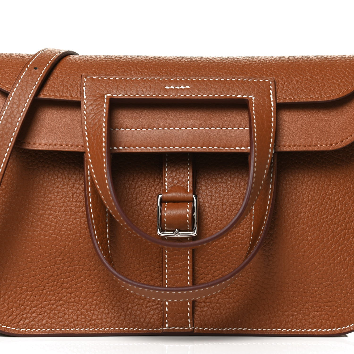 Hermes Taurillon Clemence Halzan 25 Gold 7 of 12