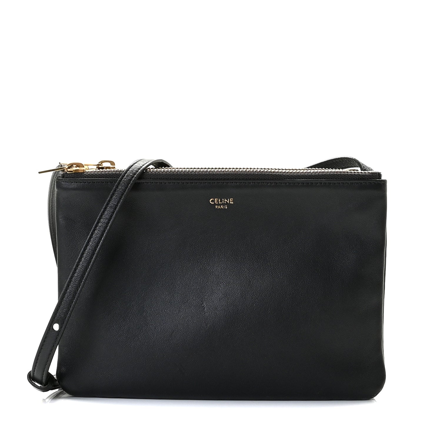 Lambskin Small Trio Crossbody Bag Black