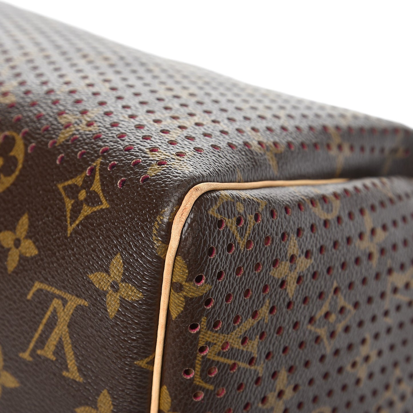Monogram Perforated Speedy 30 Fuchsia