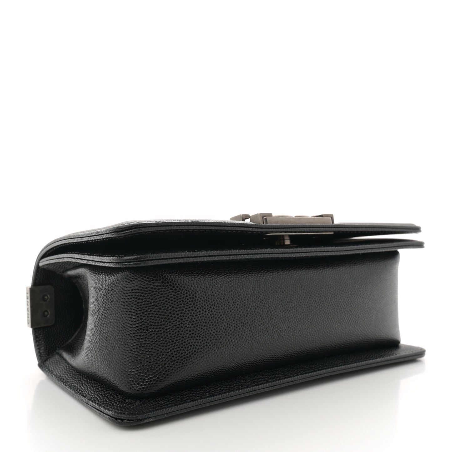 Caviar Quilted Small Boy Flap Black