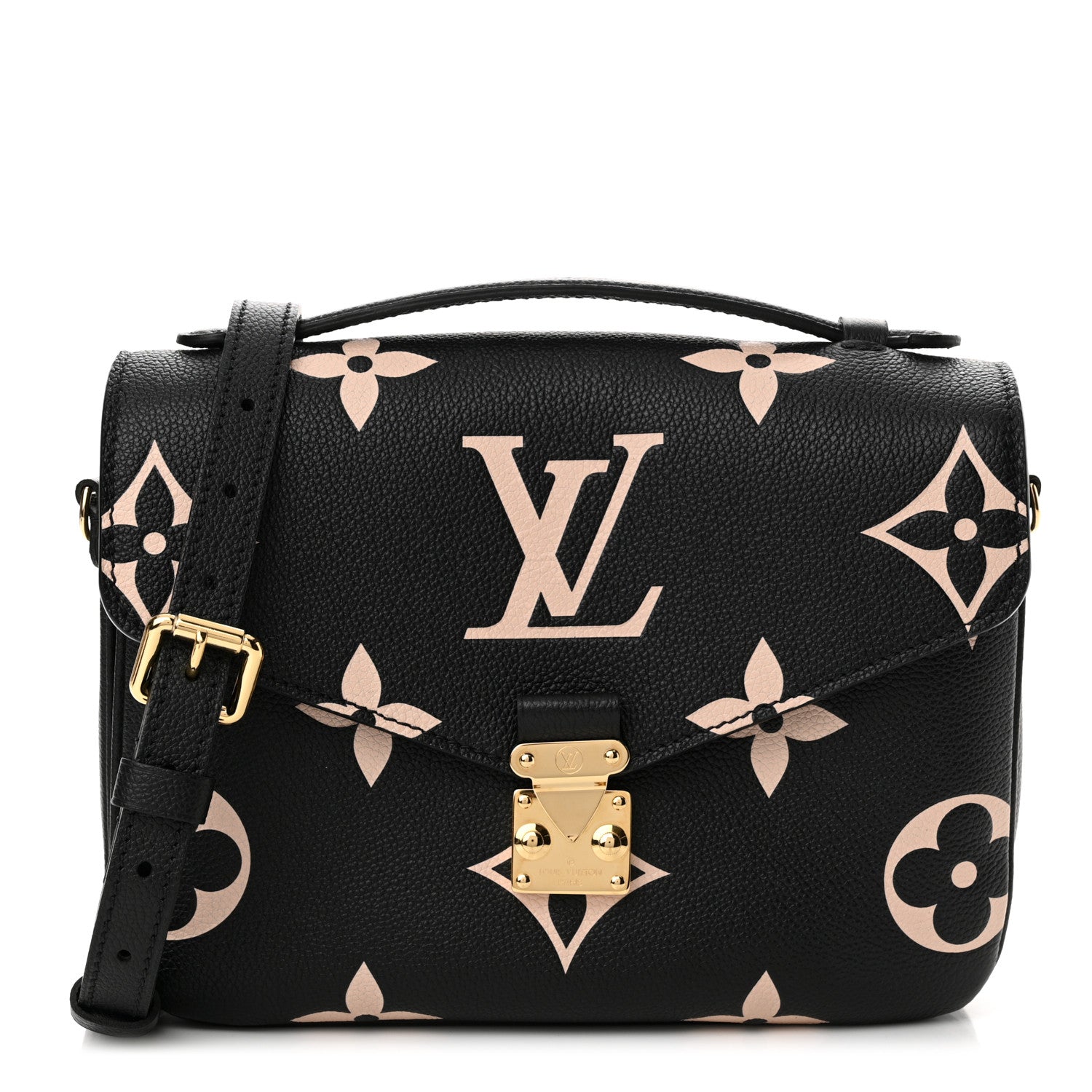 Louis Vuitton Empreinte Monogram Giant Pochette Metis Black Beige 1 of 9