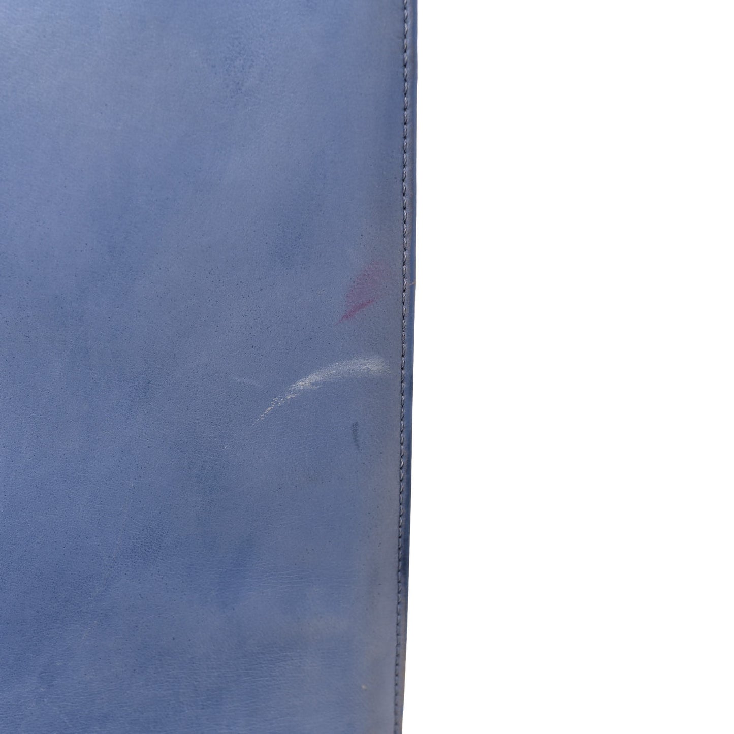 Lambskin Quilted Large Boy Flap Light Blue