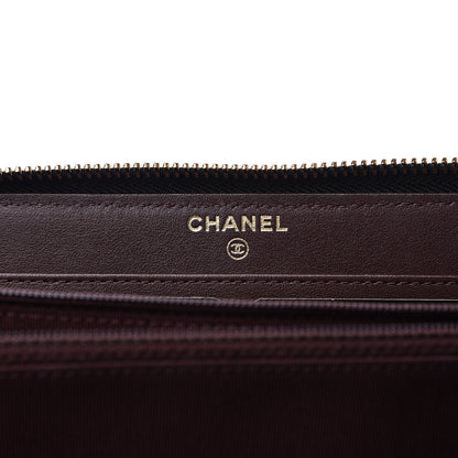 Chanel Caviar Quilted Large Gusset Zip Around Wallet Black 5 of 11