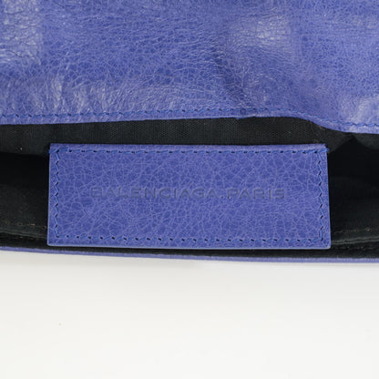 Balenciaga Agneau Giant 21 Rose Gold Hardware Envelope Clutch Bleu Lavande 5 of 7