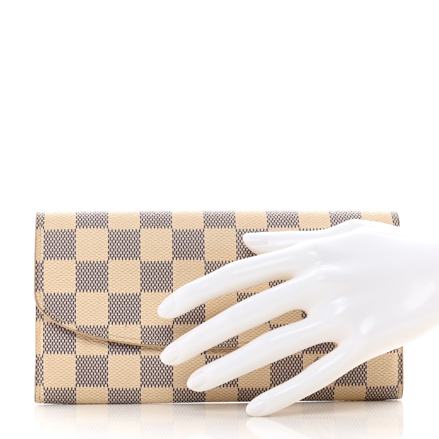 Damier Azur Emilie Wallet Rose Ballerine