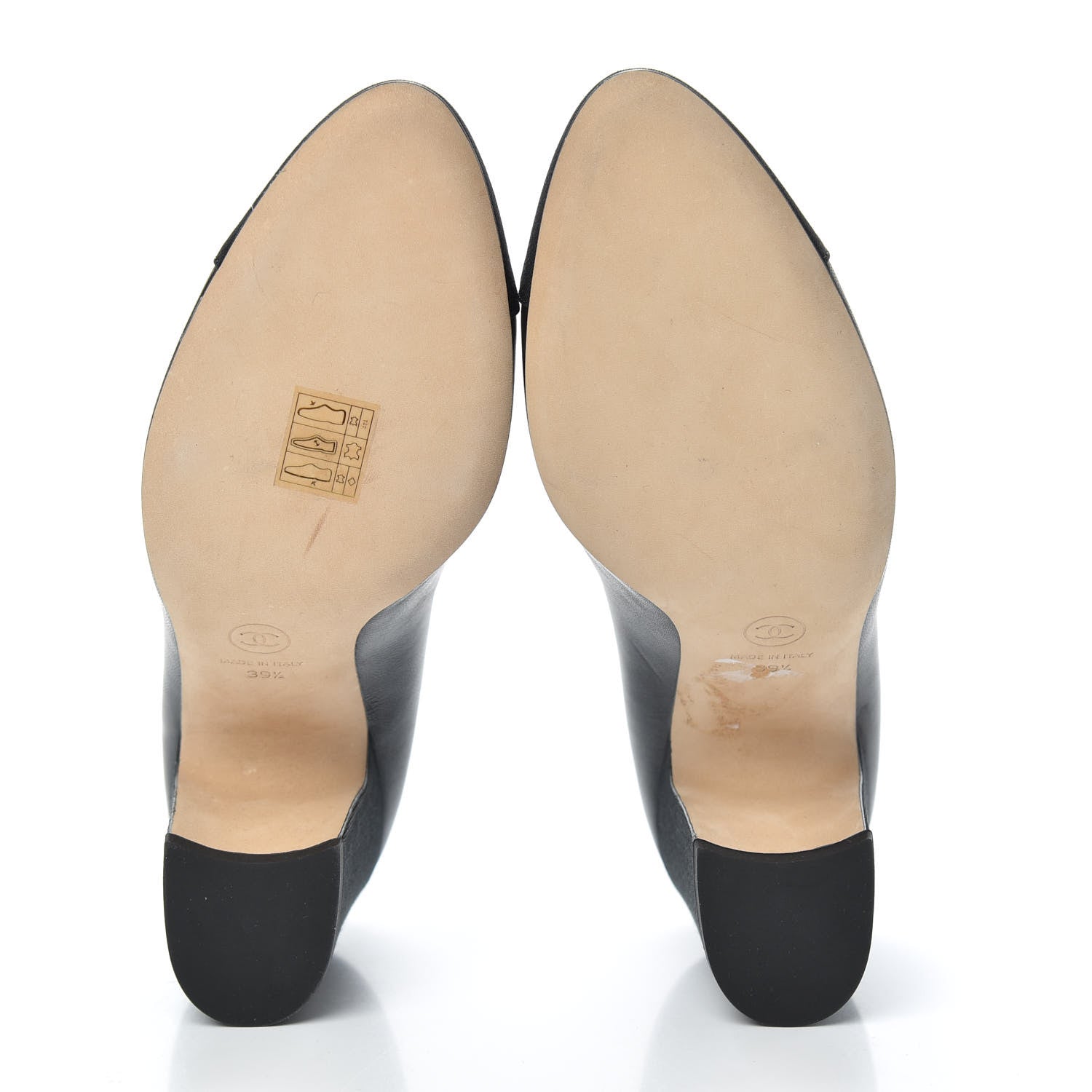 Chanel Lambskin Grosgain Cap Toe Pumps 39.5 Black 6 of 9