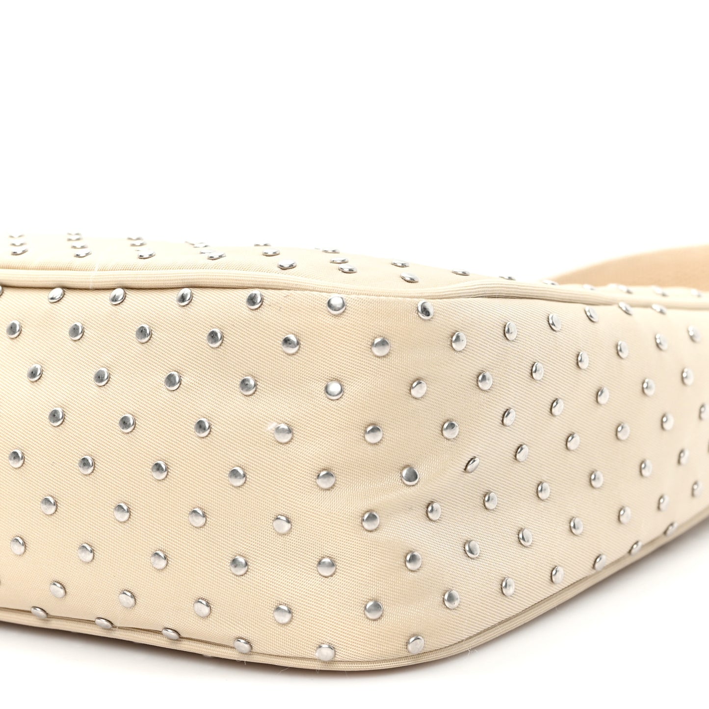 Tessuto Nylon Studded Mini Re-Edition Bag Deserto