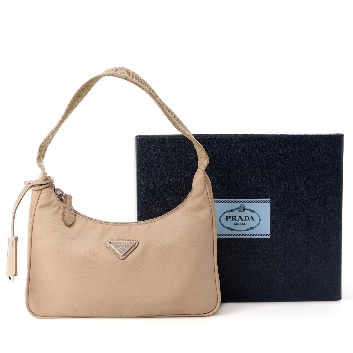 Prada Re-Nylon Saffiano Mini Re-Edition 2000 Bag Deserto 14 of 14