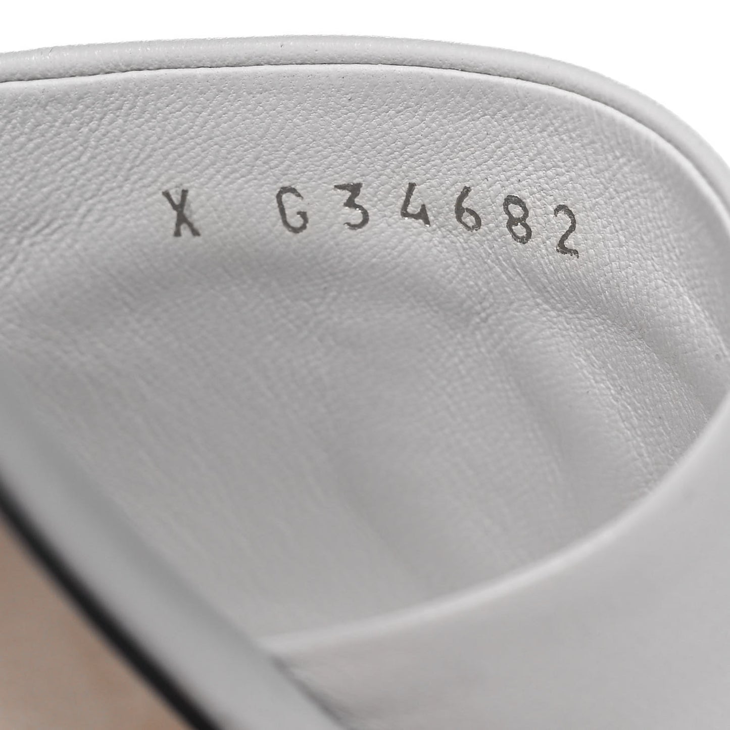 Lambskin Beaded CC Mules 36.5 White