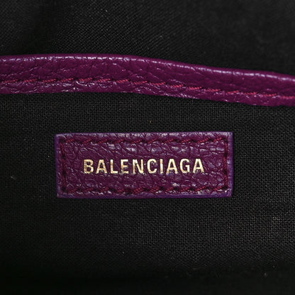Balenciaga Chevre Gold Metallic Edge Hardware Nano City Violet Prune 6 of 8