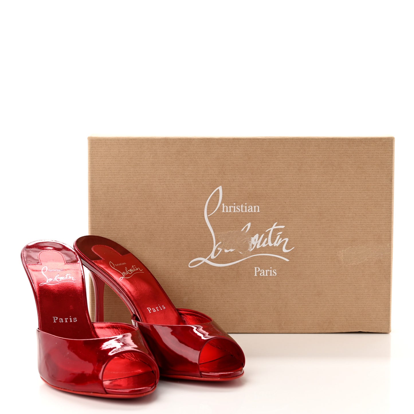Metallic Patent Me Dolly 85 Pumps 38 Loubi