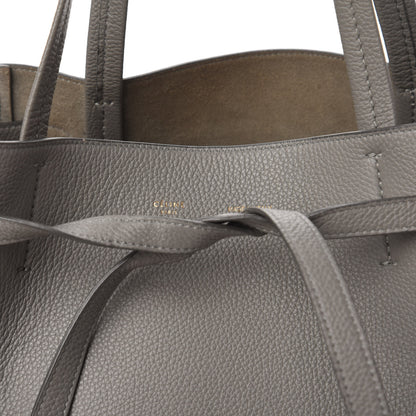 Celine Soft Grained Calfskin Small Belt Cabas Phantom Grey 9 of 12