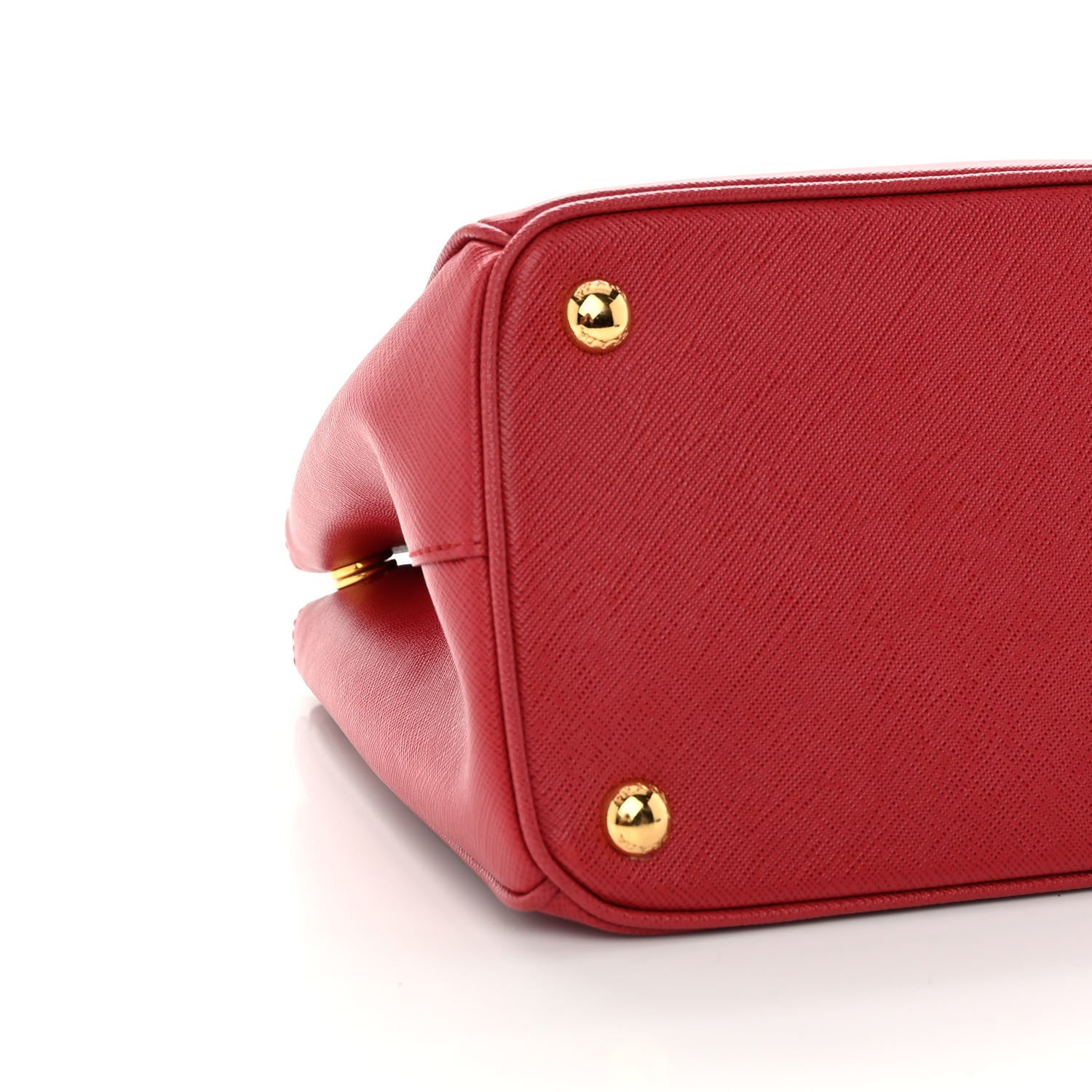 Prada Saffiano Small Galleria Double Zip Tote Fuoco 9 of 13