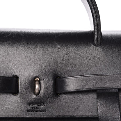 Hermes Toile Vache Calfskin Herbag 30 PM Backpack Black 9 of 20