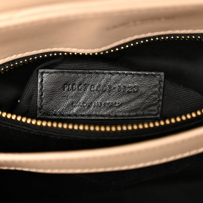 Saint Laurent Calfskin Y Quilted Monogram Toy Loulou Crossbody Bag Dark Beige 7 of 12