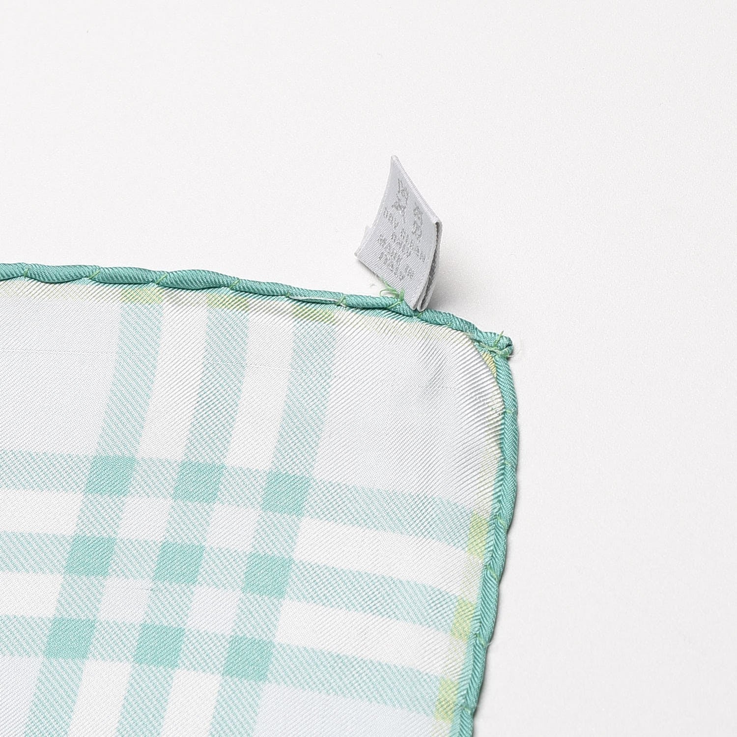 Burberry Silk Check Scarf Green 5 of 20