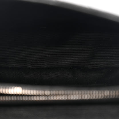 Saint Laurent Sheepskin Matelasse Chevron Monogram Medium College Bag Black 5 of 13