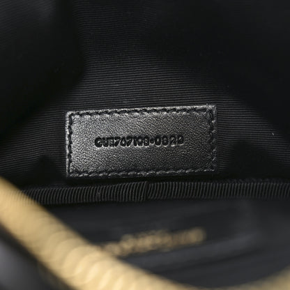 Saint Laurent Lambskin Calypso Cosmetic Case Black 7 of 10