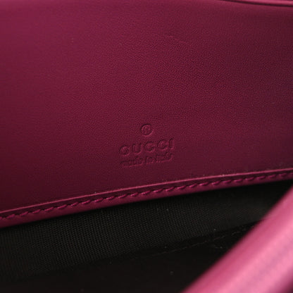 Gucci GG Supreme Monogram Calfskin Continental Wallet Beige Ebony Hibiscus Red New Rosette 6 of 8