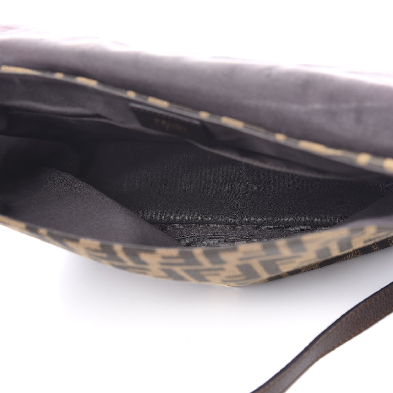 Fendi Zucca Vitello Artic Messenger Bag Tobacco Castagna 4 of 11