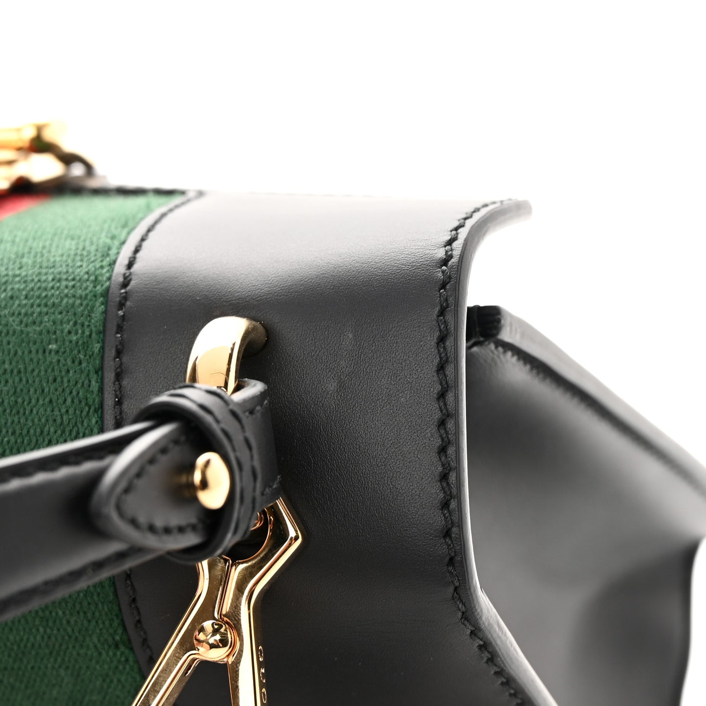 Calfskin Mini Sylvie Top Handle Bag Black