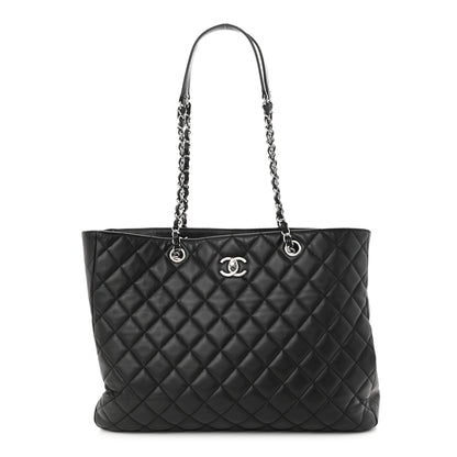 Chanel Calfskin Quilted Large Classic Shopping Tote Black 1 of 11