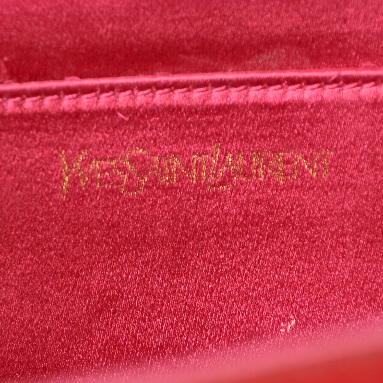 Saint Laurent Textured Patent Large Belle De Jour Clutch Fuchsia 6 of 17