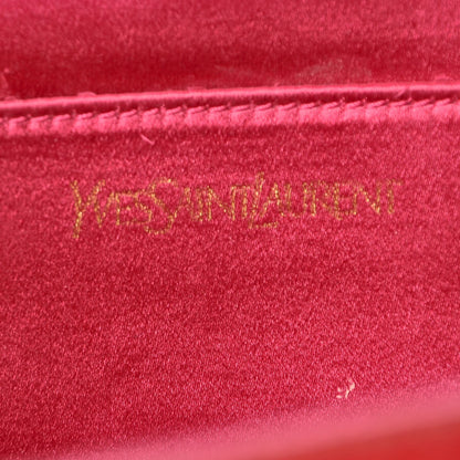 Saint Laurent Textured Patent Large Belle De Jour Clutch Fuchsia 6 of 17